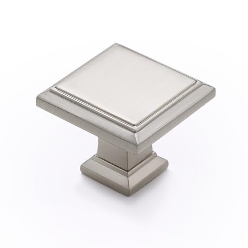 Ravinte Brushed Nickel Kitchen Square Cabinet Knobs 1-3/16 Inch 30 Pack - color: Brushed Nickel