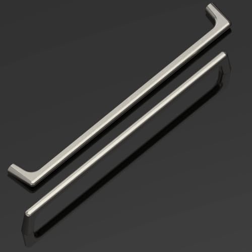 Amerdeco 10 Pack Brushed Satin Nickel Cabinet Pulls 8.8" - color: Brushed Satin Nickel, size: 8.8" hole center