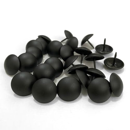 100PCS Matte Black Upholstery Tacks,Furniture Metal Thumb Tacks,D19mmxL17mm - color: 19mm Matt Black