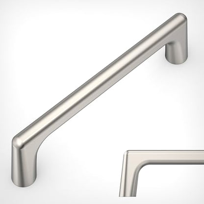 Amerdeco 10 Pack Brushed Satin Nickel Cabinet Pulls 3.75" - color: Brushed Satin Nickel, size: 3.75" hole center
