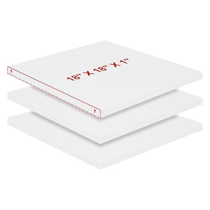 High Density Upholstery Foam 1" X 18" X 18", 3PCS Couch Cushion Replacement - size: 1" X 18" X 18"