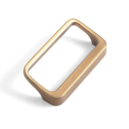 Goo-Ki Champagne Bronze Cabinet Pulls with Hole Center 2.5''(64MM),Modern Zinc Alloy Finger Pulls for Drawer,Wardrobe,Cupboard,6 Pack - color: Champagne Bronze, size: 2.5'' HOLE CENTERS