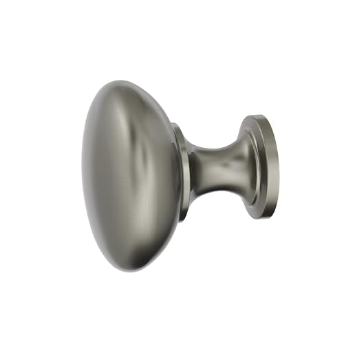 Amerock 1-1/4" Round Edona Antique Silver Cabinet Knob - color: Antique Silver, size: 1-1/4 Inch (32 mm) Diameter