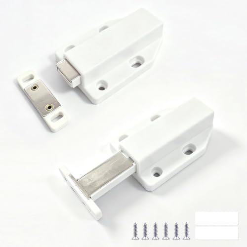 Push to Open Cabinet Hardware Magnetic Push Latch for Cabinet Drawer 2 Pack