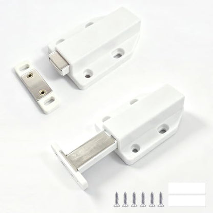 Push to Open Cabinet Hardware Magnetic Push Latch for Cabinet Drawer 2 Pack