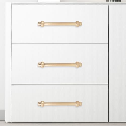 10 Pack 6-1/4 Inch Kitchen Cabinet Handles Champagne Bronze Cabinet Pulls Zinc Alloy Drawer Pulls Kitchen Hardware - color: Champagne Bronze, size: 6-1/4'' Hole Center(160mm)