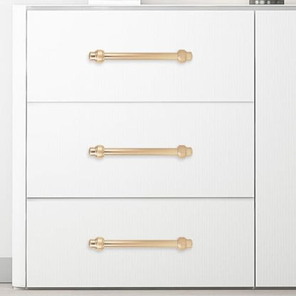 10 Pack 6-1/4 Inch Kitchen Cabinet Handles Champagne Bronze Cabinet Pulls Zinc Alloy Drawer Pulls Kitchen Hardware - color: Champagne Bronze, size: 6-1/4'' Hole Center(160mm)