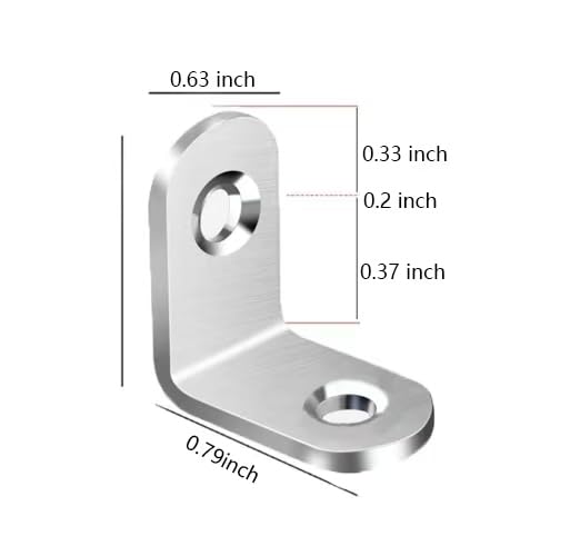 Stainless Steel Corner Brace, 30Pcs 90 Degree Right L-Shaped Metal Corner Connector Joint Plate, Cabinet, DIY Woodworking Projects with 60PCS Screws 0.8x0.8x0.6in - size: 20x20x16（30Pcs）