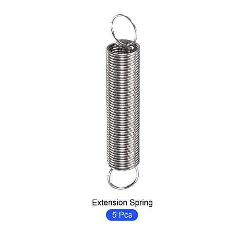METALLIXITY Extension Spring (1x12x70mm/0.04"x0.48"x2.76") 5Pcs - size: 0.04"x0.48"x2.76"
