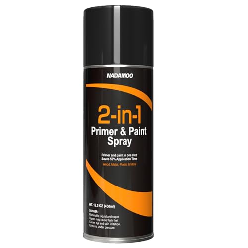 NADAMOO 2-in-1 Matte White Spray Paint, Paint & Primer In One - color: White, size: 12.5 Ounce (Pack of 1)