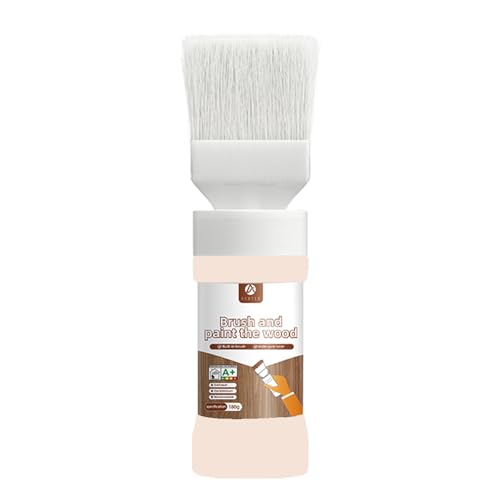 Wood and Metal Paint 2-in-1 Brush (6.35oz, Camel White) Convenient Solid Wood Furniture Repair, Outdoor Metal Coating - color: Camel White, size: 6.35 Fl Oz (Pack of 1)