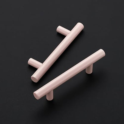 Ravinte Cabinet Handles,5" Length,3" Hole Center,Pink,3 Pack - color: Pink