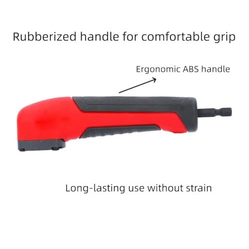 Wokyo Mini Right Angle Power Screwdriver Right Angle Bit Socket Adapter 1/4In 90 Degree Rotatable Screwdriver Kit Wrench, Practical Small Furniture, Ideal for Use in Tight Spaces or Repairs
