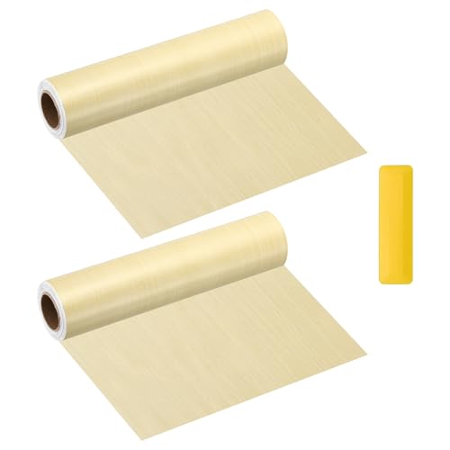 HARFINGTON Wood Grain Repair Tape 8" x16ft Self-Adhesive Repair Patch - color: Yellow Fir, size: 8" x 16ft