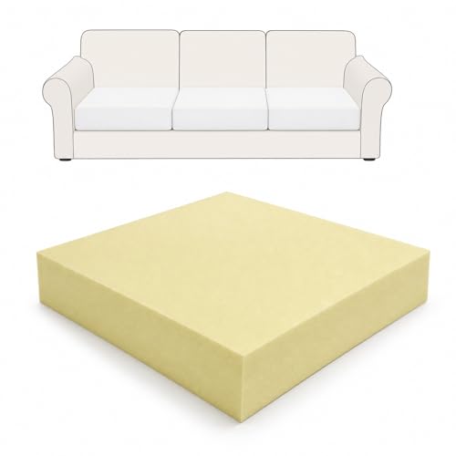 Nigoone 5"X 24"X 24" Upholstery Cushion Square Foam Replacement for Couch Chair Seat Padding, High Density Thick-Custom Pillow and Craft Foam Upholstery Supplies, 5 Inch Thick - size: 5×24×24