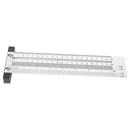 YWBL-WH T-Type Marking Ruler, 8 Inch Stainless Steel - size: 8 inches