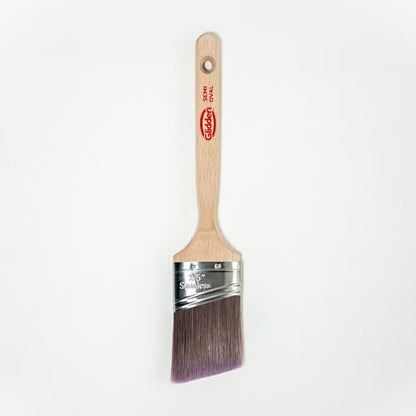 Glidden Semi-Oval Paintbrush with Wood Handle, Angled Sash, 2.5 Inch - size: 2.5 Inch, style: Angled Sash Paintbrush