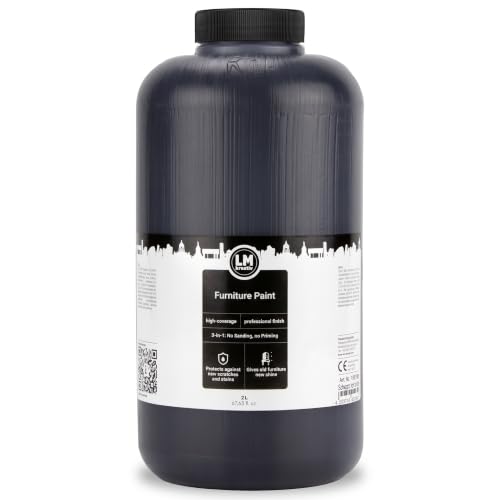 LM Furniture Paint 67,63 fl oz - Charcoal Black - - color: Charcoal Black, size: 67.63 Fl Oz (Pack of 1)