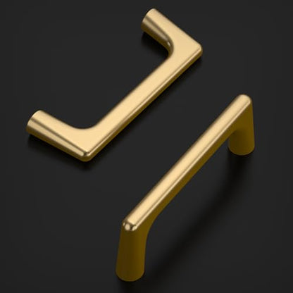 Amerdeco 10 Pack Champagne Bronze Cabinet Pulls 3" - color: Champagne Bronze, size: 3" hole center