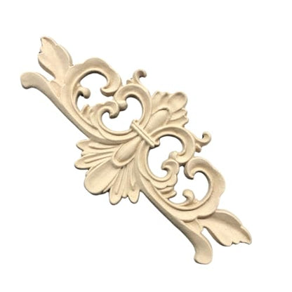 WoodUbend WUB2091 Pack of 2 Pediments - Wood Appliques - Heat Bendable & Flexible Onlays 10x21cm - DIY Craft, Furniture & Home Decor - Easy to Apply & Paint - Versatile, Reusable & Durable Decals - size: WUB2091