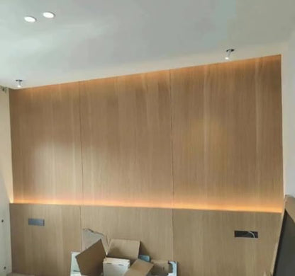 Extra-Wide Natural White Oak (Straight Grain) Veneer Sheets - Perfect for DIY Speaker Renovation and Furniture Restoration - Unfinished Wooden Sticker - 23 x 98 Inch