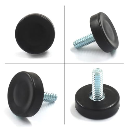 12 Pack 1/4" Adjustable Furniture Leveling Feet, Screw-in - size: 1/4"