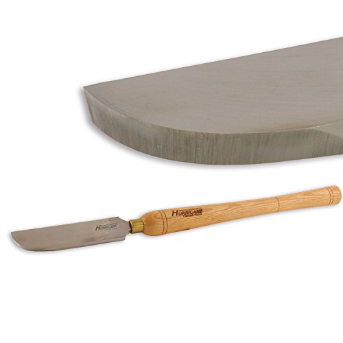 Hurricane Turning Tools, HTT-121, Standard Series, 1 1/2" Left Side Curved Scraper for Woodturning