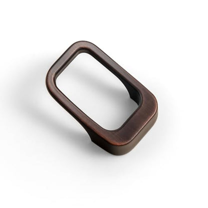 Goo-Ki Oil Rubbered Bronze Cabinet pulls with 0.6''(16mm) Hole Center,Modern Zinc Alloy Finger Pulls for Drawer,Wardrobe,Cupboard,6 Pack - color: Oil Rubbered Bronze, size: 0.6'' HOLE CENTERS