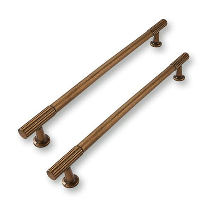 2 Pack 10 Inch(256mm) Hole Center Antique Brass Cabinet pulls Kitchen Handles Solid Heavy Duty Cabinet Pull Kitchen Hardware - color: Antique Brass, size: 10 Inch(256mm)hole center