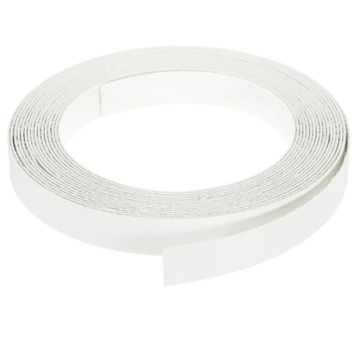 uxcell Edge Banding, 3/4 Inch x 24.61ft Pre-Glued Wood Veneer Edging Iron-on Flexible Edge Banding for Cabinet Repair Furniture Restoration, Warm White - color: White, size: 3/4 Inch x 24.61ft