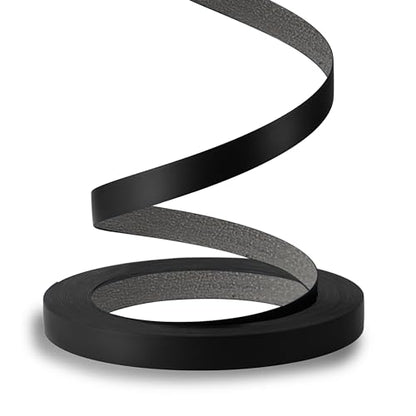 PVC Edge Banding, 3/4 inch x 25ft roll of Veneer Black Edge Banding Pre-glued Flexible Edging, Tape Banding on with Hot Melt Adhesive Easy Application for Cabinet Repair Furniture - color: Black, size: 3/4"x 25ft
