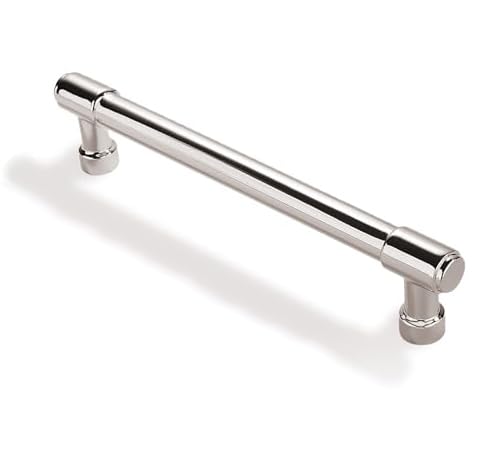 Solid Heavy Duty Jasper Cabinets Pulls 10 Pack Polished Nickel 5 inch Hole Centers for Kitchen Cupboards Handles Modern Kitchen Contemporary Bathroom Cabinets Hardware - color: Polished Nickel, size: 5 inch(128mm) Hole Center