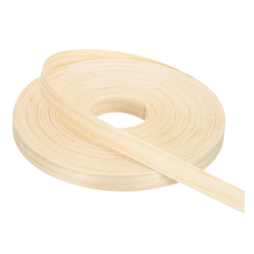 PATIKIL Pine Edge Banding, 9/16 Inch x 100 ft Wood Veneer Tape Pre-glued Flexible Plywood Edge Banding with Hot Melt Adhesive for Furniture Restoration - color: Pine, size: 9/16 Inch x 100 ft