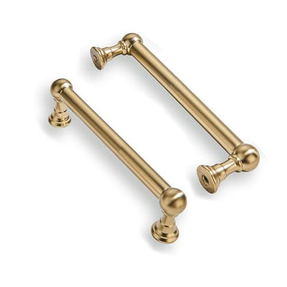 2 Pack Champagne Bronze Cabinet Pulls - Elegant Satin Brass Handle for Drawers and Cabinets, 3-1/2 Inch Hole Center, Modern Kitchen & Bathroom Hardware. - color: Champagne Bronze, size: 3-1/2 Inch hole center