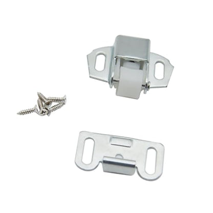1 Pcs Mailbox Replacement Roller Catch Latch with Screws(Silver)