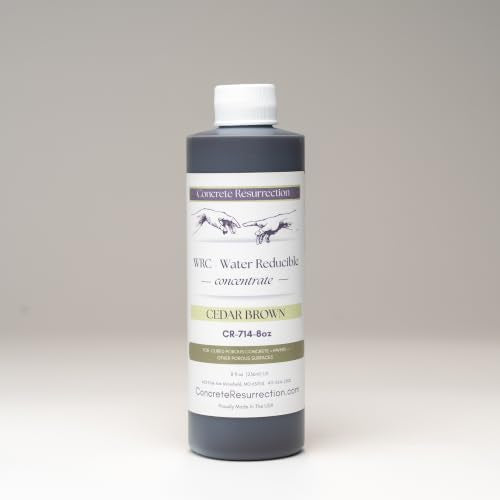 Cement Stain Concentrate - Cedar Brown (8 Ounce) - color: Cedar Brown, size: 8 ounce