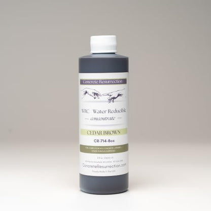 Cement Stain Concentrate - Cedar Brown (8 Ounce) - color: Cedar Brown, size: 8 ounce