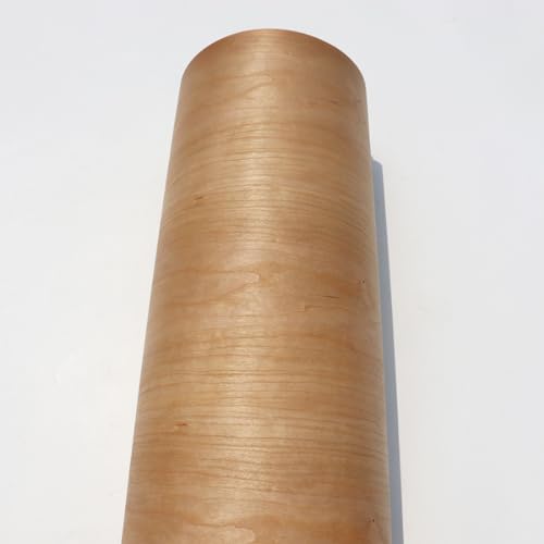 Extra-Wide Cherry Wood Veneer - 23 Inch Natural Wood Veneer Sheets for DIY Projects, Cabinetry, Furniture, Shelving, and Wall Panels