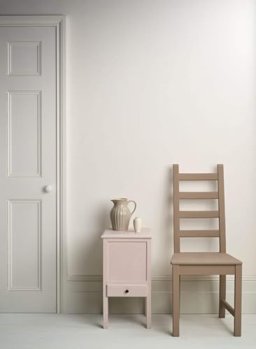 Annie Sloan Satin Paint (Pure, 25 Fl Oz /750 mL). Soft sheen for interior wood and metal. Self-leveling, all-in-one paint with no wax or lacquer required. - color: Pure