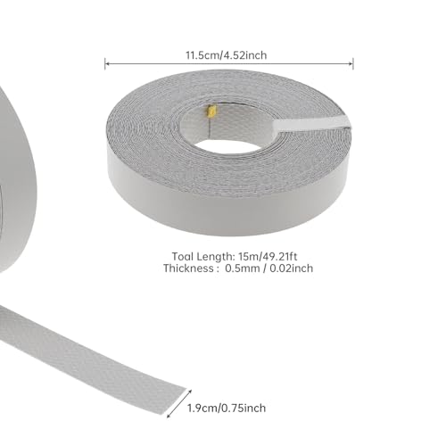 Melamine Edge Banding 3/4in x 50ft Adhesive Gray Veneer Edging