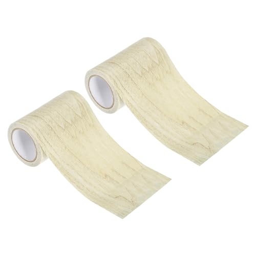 PATIKIL Wood Grain Repair Tape 4" X30', Self Adhesive Realistic Textured Repair Tape Patch for Floor Door Table Cabinets Desk, Grey Oak - color: Grey Oak, size: 4" x 30'