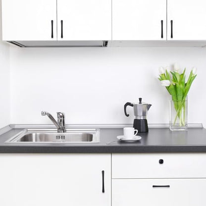 10 Pack 3 Inch Matte Black Kitchen Cabinet Handles - color: Matte Black, size: 3" Hole Center（76mm）