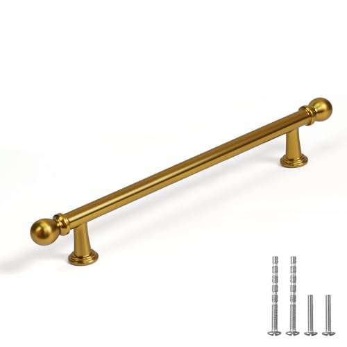 YAGU 6 Pack Champagne Bronze Kitchen Cabinet Handles 7-1/2 Inch(192mm) Hole Center Solid Honey Bronze Dresser Drawer Pulls Dark Gold Furniture Hardware for Cupboard Wardrobe Closet Vanity - color: Champagne Bronze, size: 6 Pack, style: 7.5''/192MM Hole Ce
