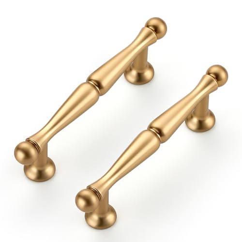 JOY DECOR Champagne Bronze Cabinet Handles Pulls 3 Inch Hole Center, 5 Pack - color: Champagne Bronze, size: 3 Inch Hole Center
