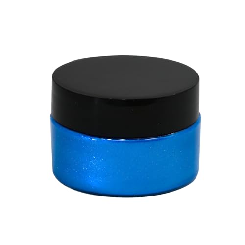 Shimmer Metallic Acrylic Paint Chalk Paste 1.7oz/50ml, Ideal for Wood/T-Shirts/Glass/Stone, DIY Crafts Projects Glitter Pearlescent Golden Pigment Suitable for Beginners Artists (Deep Blue) - color: Deep Blue