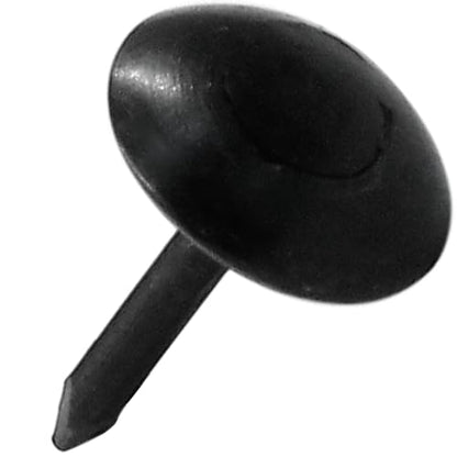 Piutouyar 200 Pcs Black Upholstery Tacks Antique Thumb Tacks, 11 x 13mm - size: 11x13mm