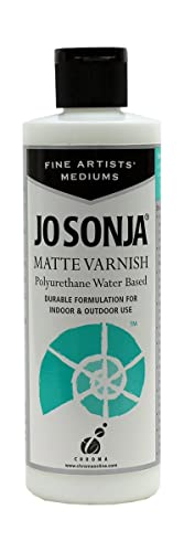 Jo Sonja Polyurethane Matte Varnish - 16oz Bottle - size: 16oz Bottle