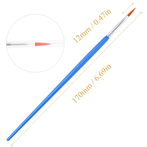 DECYOOL 60 Pcs Round Paint Brushes Bulk, Small Paint Brush for Painting - style: Round Brushes