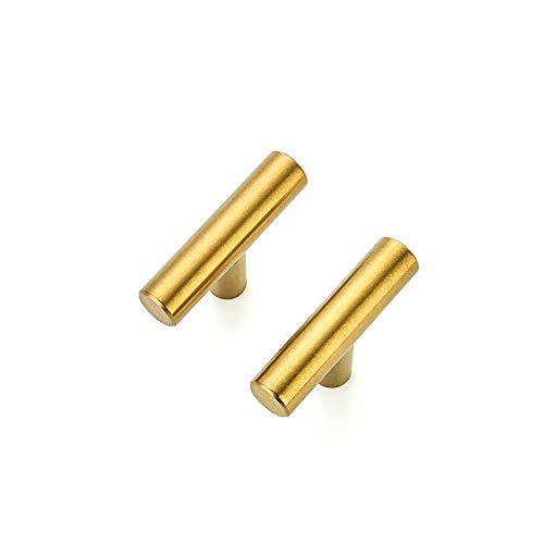 Ravinte Gold Cabinet Pulls, Stainless Steel, 2 Inch, 30 Pack - color: Brushed Brass