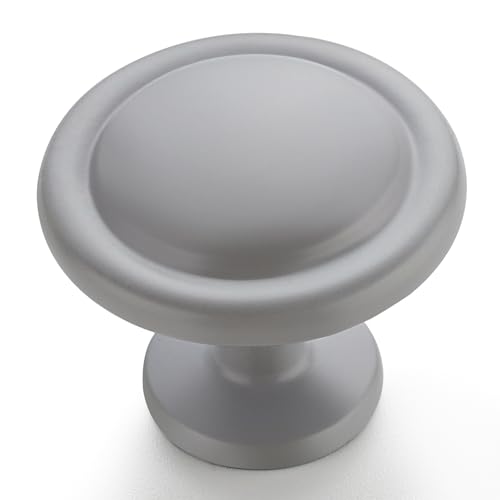 Ravinte Grey Round Cabinet Knobs,Zinc Pulls,1-1/4 Inch,30 Pack - color: Gray